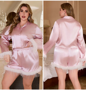 Spring European And American Ice Silk Pajamas Fashion