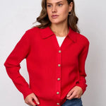 Women's V-neck Casual Fashionable Knitted Cardigan