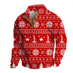 3D Sweater Digital Printing Stand Collar Men's Clothing