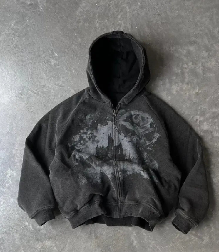 Men's Sweater Printing Stylish Hooded Sweatshirt Teen's Top