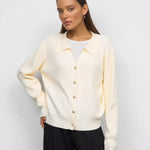 Women's V-neck Casual Fashionable Knitted Cardigan