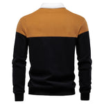 Men's Casual Long-sleeved Polo Collar Sweater