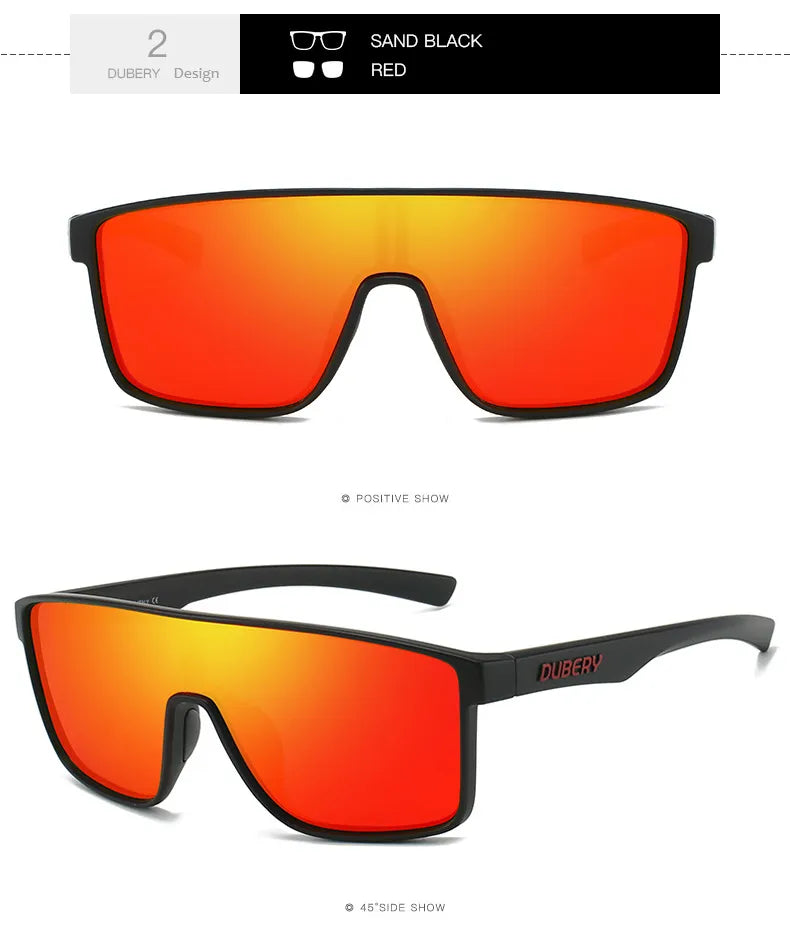 Men's and Women's Real Film One-piece Polarized Outdoor Cycling Fishing Sunglasses